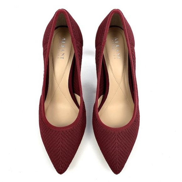 Alfani Step 'N Flex Jeules Scarlet Geo Knit Pump Size 8 - Picture 3 of 8
